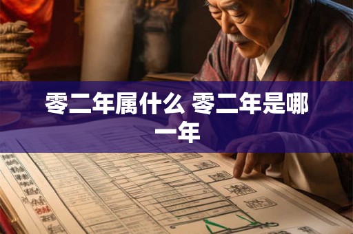 零二年属什么 零二年是哪一年