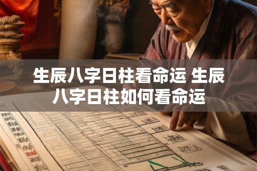 生辰八字日柱看命运 生辰八字日柱如何看命运