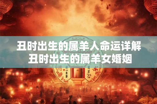 丑时出生的属羊人命运详解 丑时出生的属羊女婚姻