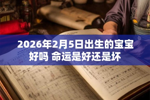2026年2月5日出生的宝宝好吗 命运是好还是坏 2026年2月5日出生的宝宝好吗 命运是好还是坏