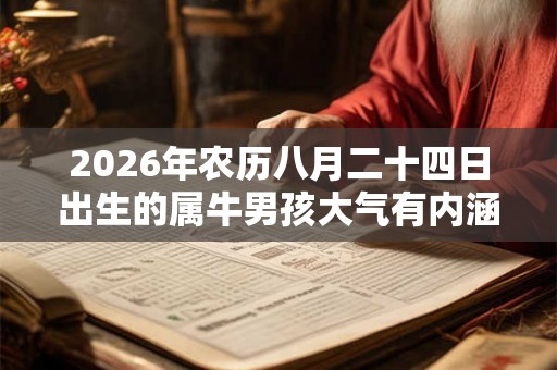 2026年农历八月二十四日出生的属牛男孩大气有内涵的名字大全 2026年农历八月二十四日出生的属牛男孩大气有内涵的名字大全