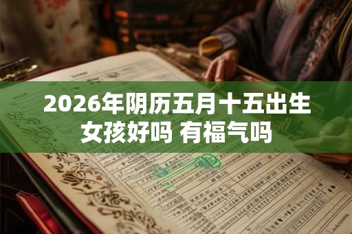 2026年阴历五月十五出生女孩好吗 有福气吗