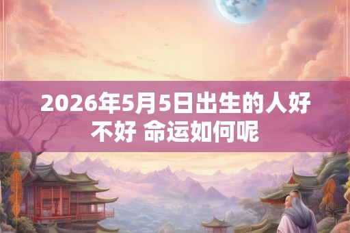2026年5月5日出生的人好不好 命运如何呢