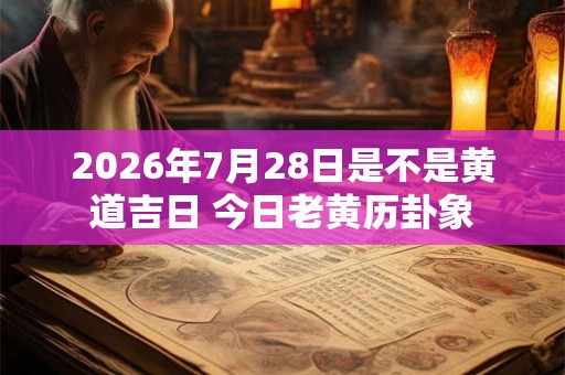 2026年7月28日是不是黄道吉日 今日老黄历卦象