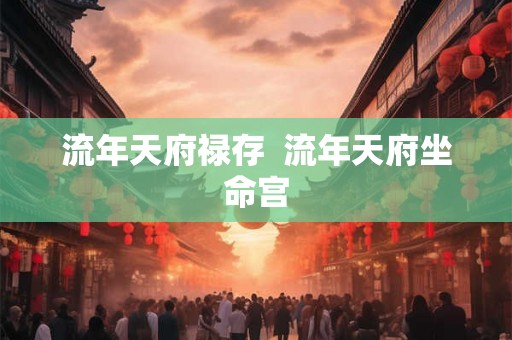 流年天府禄存  流年天府坐命宫