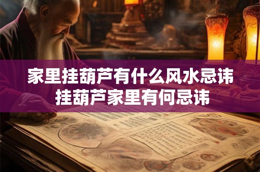 家里挂葫芦有什么风水忌讳 挂葫芦家里有何忌讳