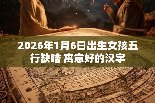 2026年1月6日出生女孩五行缺啥 寓意好的汉字 2026年1月6日出生女孩五行缺啥 寓意好的汉字