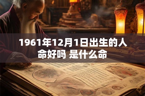 1961年12月1日出生的人命好吗 是什么命