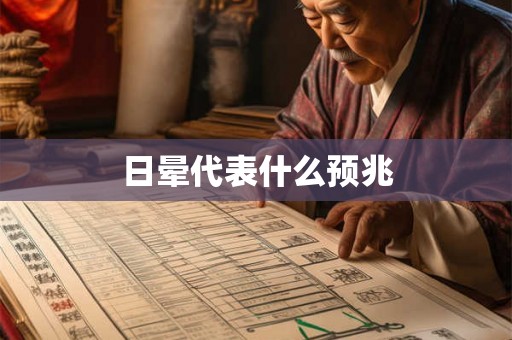 日晕代表什么预兆