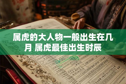 属虎的大人物一般出生在几月 属虎最佳出生时辰