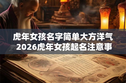 虎年女孩名字简单大方洋气 2026虎年女孩起名注意事项