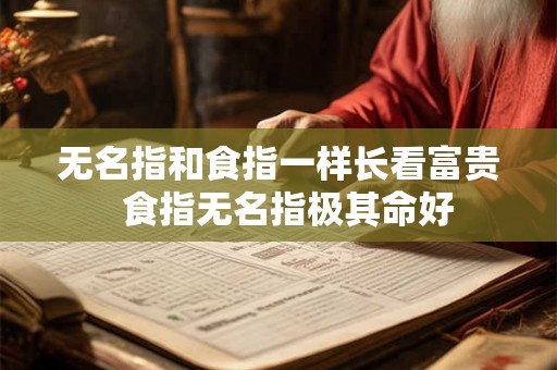 无名指和食指一样长看富贵  食指无名指极其命好