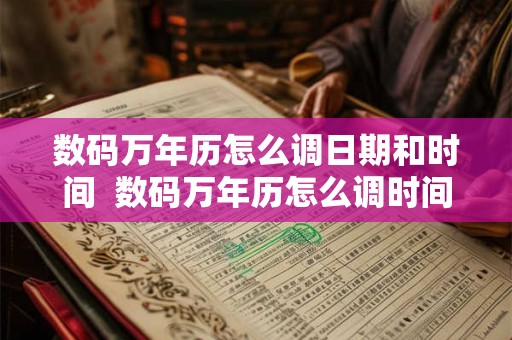 数码万年历怎么调日期和时间  数码万年历怎么调时间