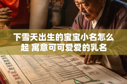 下雪天出生的宝宝小名怎么起 寓意可可爱爱的乳名