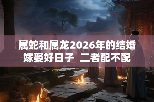属蛇和属龙2026年的结婚嫁娶好日子  二者配不配