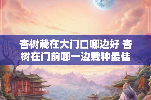 杏树栽在大门口哪边好 杏树在门前哪一边栽种最佳