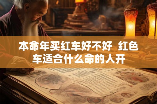 本命年买红车好不好  红色车适合什么命的人开