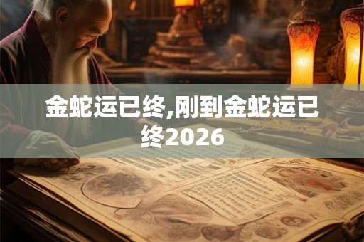 金蛇运已终,刚到金蛇运已终2026