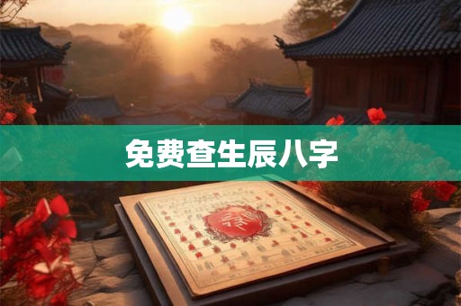 免费查生辰八字