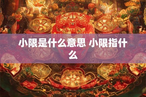 小限是什么意思 小限指什么