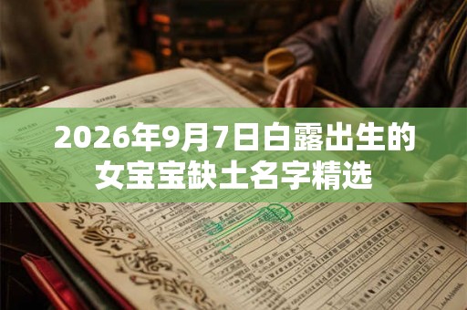 2026年9月7日白露出生的女宝宝缺土名字精选