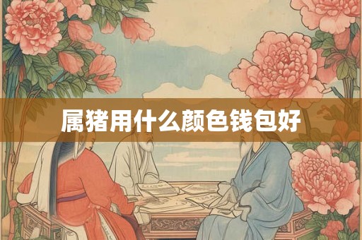 属猪用什么颜色钱包好 属猪用什么颜色钱包好