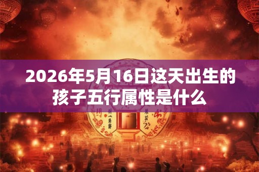 2026年5月16日这天出生的孩子五行属性是什么