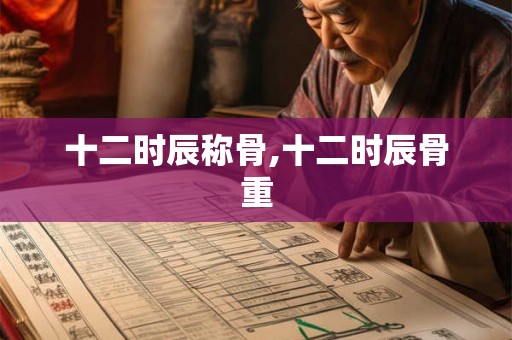 十二时辰称骨,十二时辰骨重