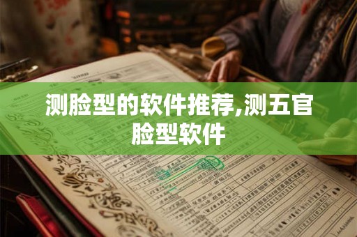 测脸型的软件推荐,测五官脸型软件