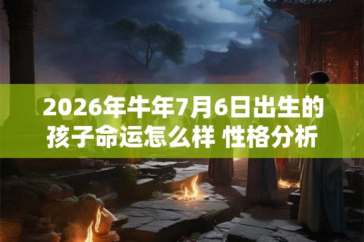 2026年牛年7月6日出生的孩子命运怎么样 性格分析 2026年牛年7月6日出生的孩子命运怎么样 性格分析