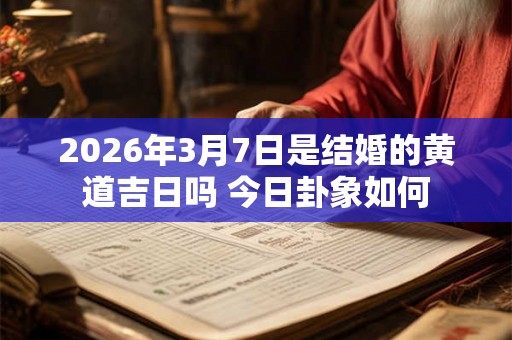 2026年3月7日是结婚的黄道吉日吗 今日卦象如何