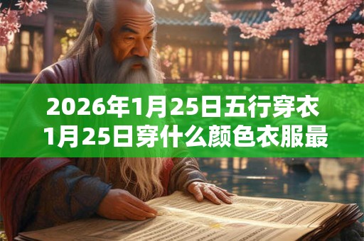 2026年1月25日五行穿衣 1月25日穿什么颜色衣服最旺运