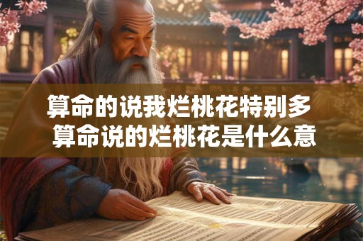 算命的说我烂桃花特别多 算命说的烂桃花是什么意思 算命的说我烂桃花特别多 算命说的烂桃花是什么意思