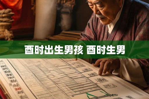 酉时出生男孩 酉时生男