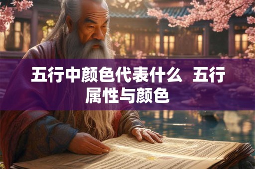 五行中颜色代表什么  五行属性与颜色