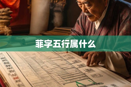 菲字五行属什么 菲字五行属什么