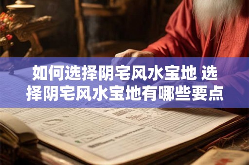 如何选择阴宅风水宝地 选择阴宅风水宝地有哪些要点