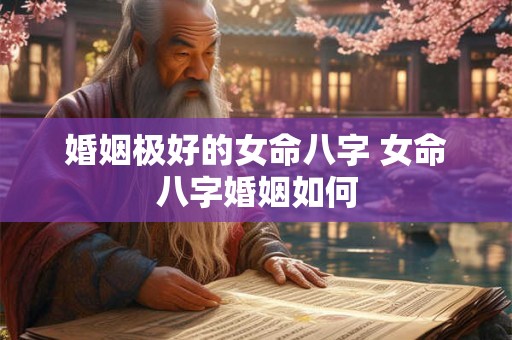 婚姻极好的女命八字 女命八字婚姻如何