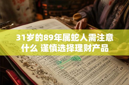 31岁的89年属蛇人需注意什么 谨慎选择理财产品