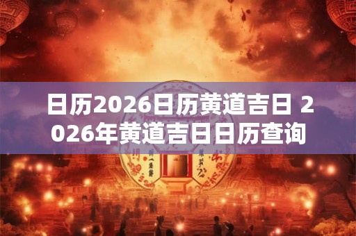 日历2026日历黄道吉日 2026年黄道吉日日历查询