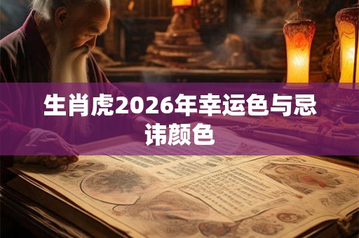 生肖虎2026年幸运色与忌讳颜色