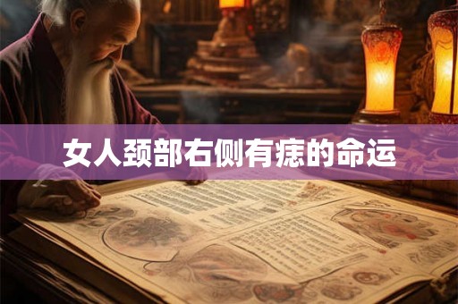 女人颈部右侧有痣的命运