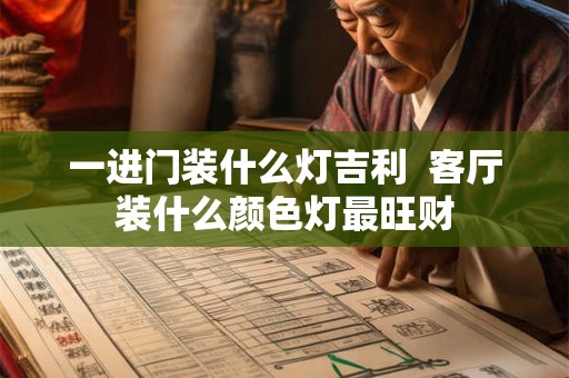 一进门装什么灯吉利  客厅装什么颜色灯最旺财