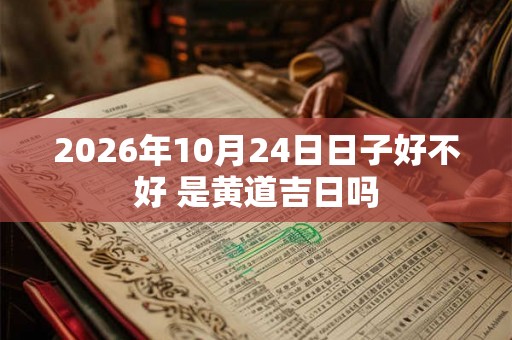 2026年10月24日日子好不好 是黄道吉日吗 2026年10月24日日子好不好 是黄道吉日吗