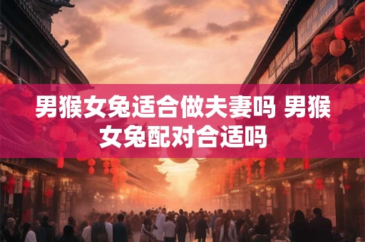 男猴女兔适合做夫妻吗 男猴女兔配对合适吗 男猴女兔适合做夫妻吗 男猴女兔配对合适吗