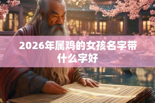 2026年属鸡的女孩名字带什么字好