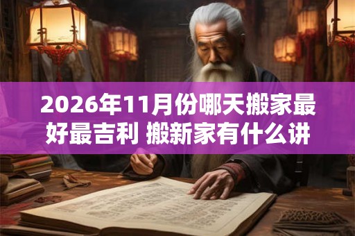 2026年11月份哪天搬家最好最吉利 搬新家有什么讲究 2026年11月份哪天搬家最好最吉利 搬新家有什么讲究