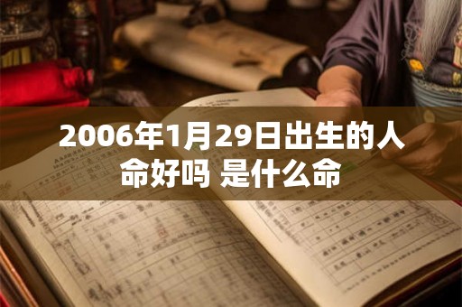 2006年1月29日出生的人命好吗 是什么命