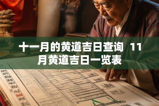 十一月的黄道吉日查询 11月黄道吉日一览表 十一月的黄道吉日查询 11月黄道吉日一览表