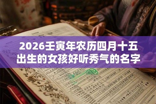 2026壬寅年农历四月十五出生的女孩好听秀气的名字集锦